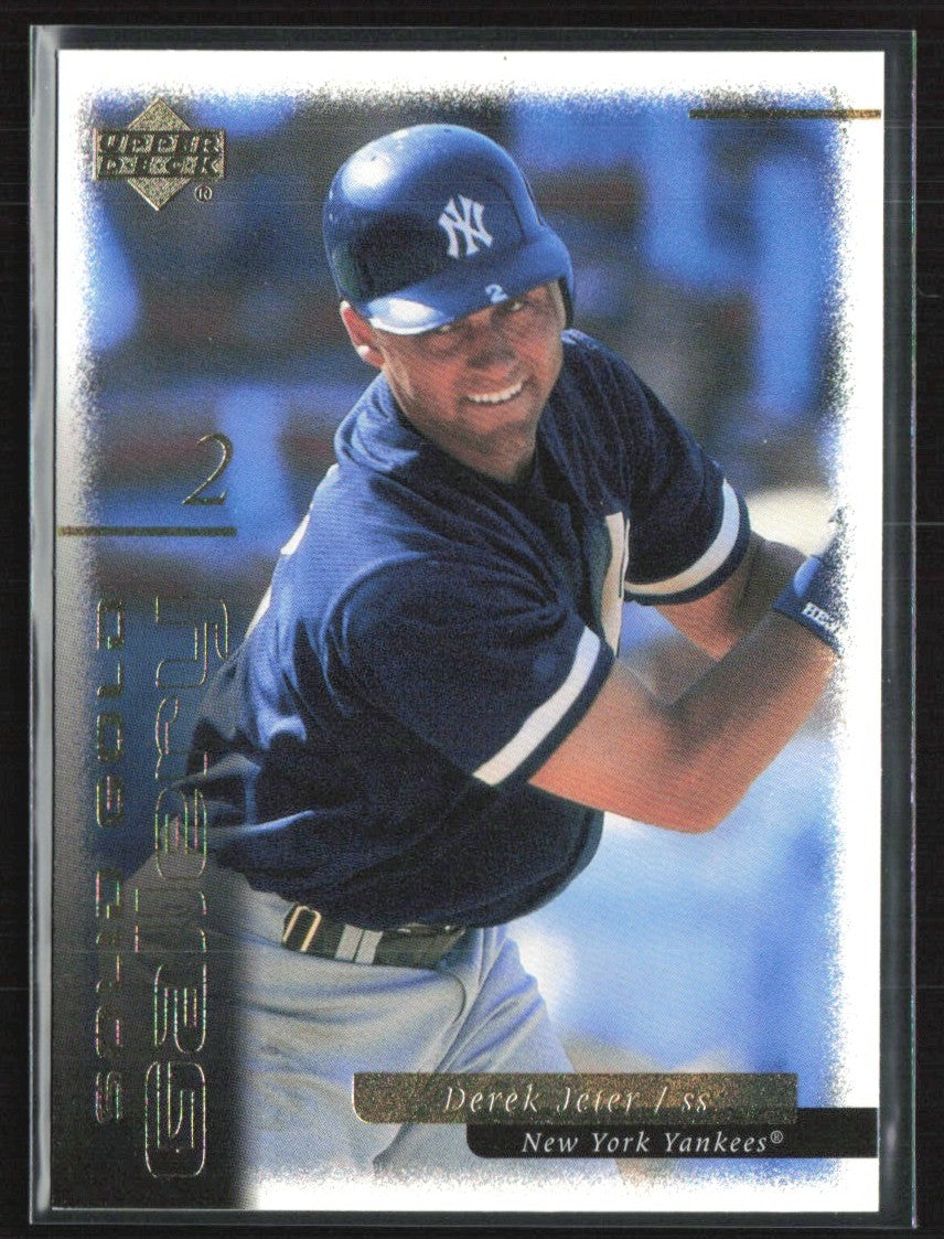 Derek Jeter 2000 Upper Deck Solid Gold Gallery #G5 New York Yankees