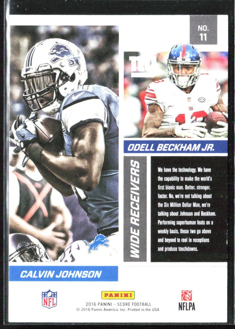 Calvin Johnson/Odell Beckham Jr. 2016 Score Reflections Green #11
