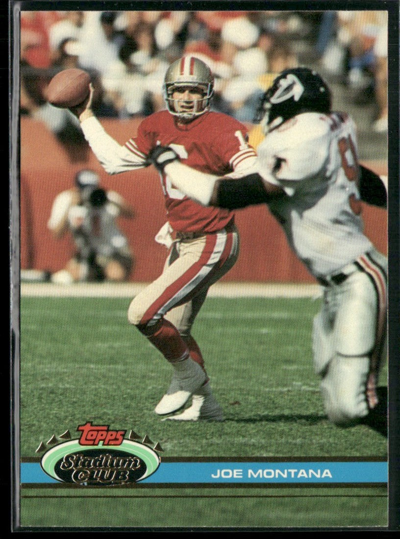 Joe Montana 1991 Topps Stadium Club #327 San Francisco 49ers