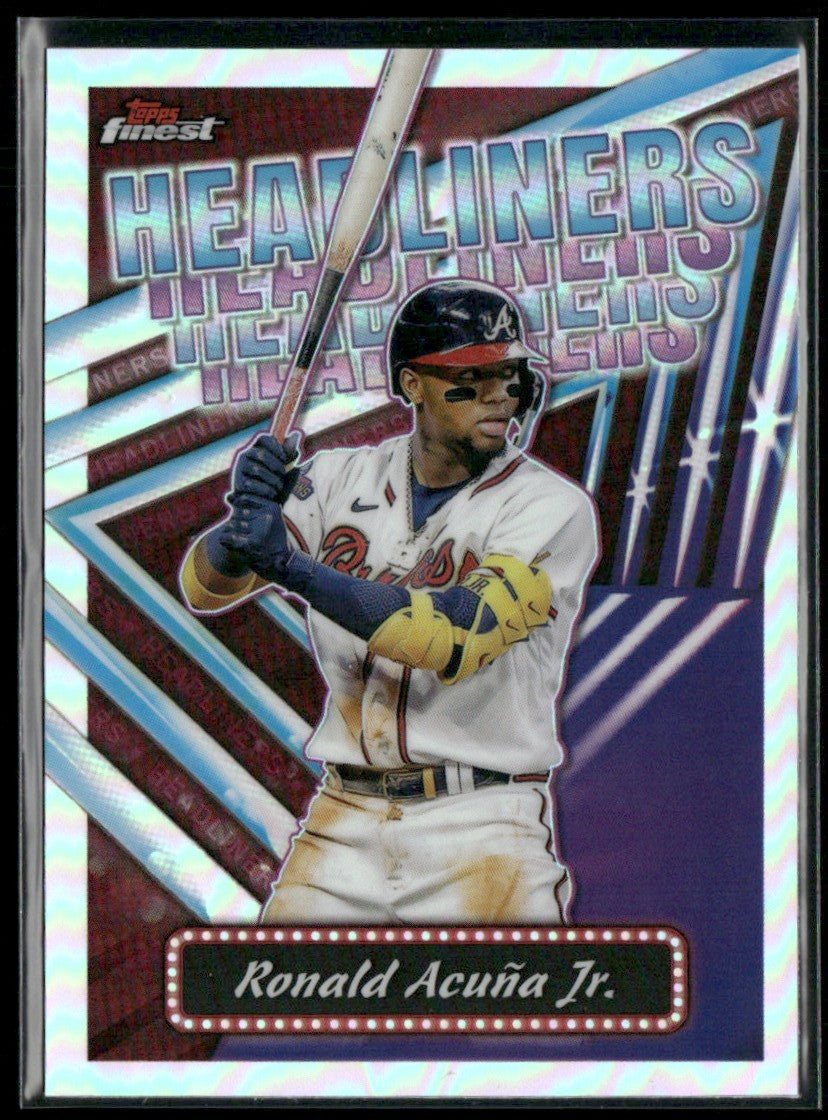 Ronald Acuna Jr. 2023 Topps Finest Headliners #FH-4 Atlanta Braves