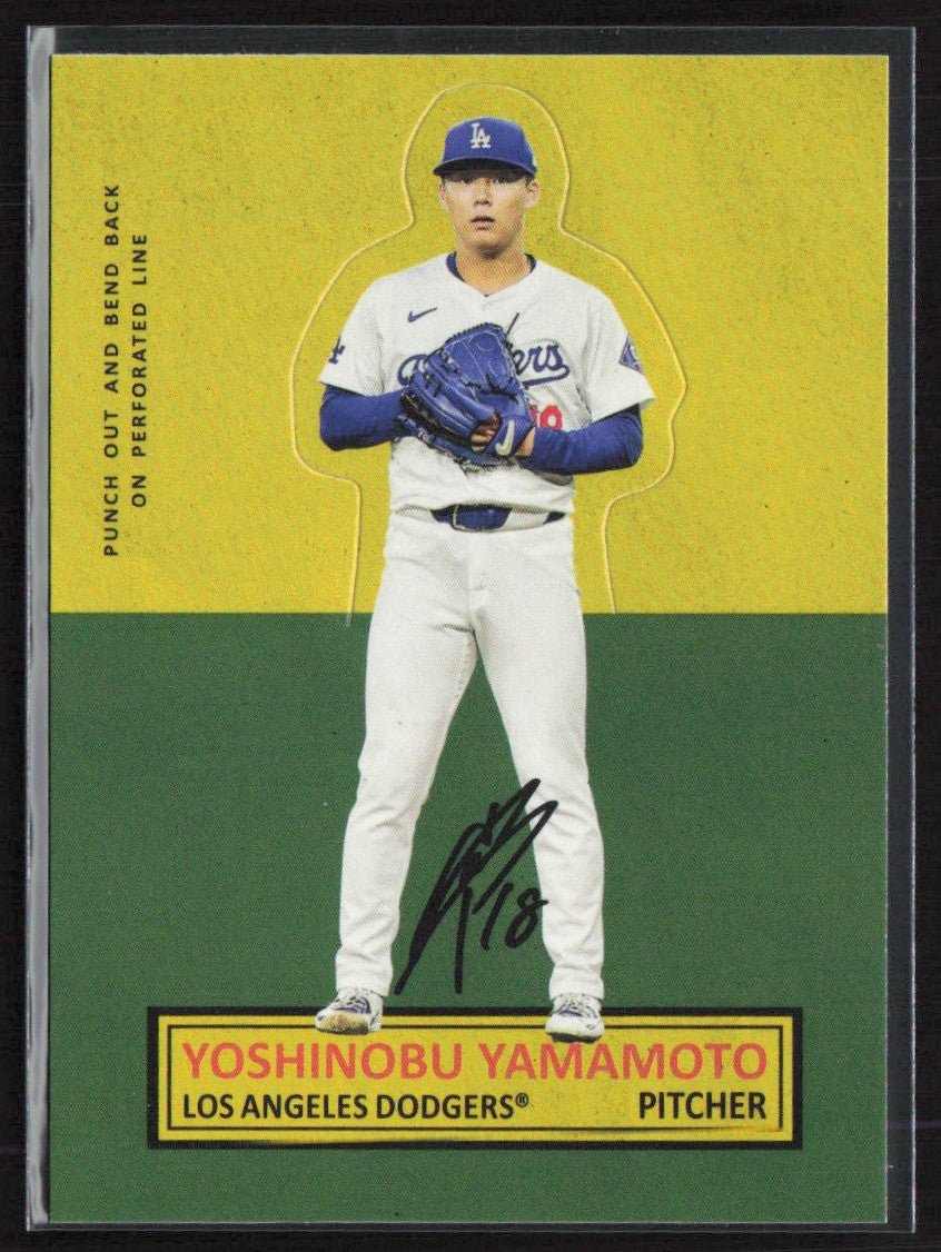 Yoshinobu Yamamoto 2025 Topps Archives 1964 Stand-Ups #64SU-14