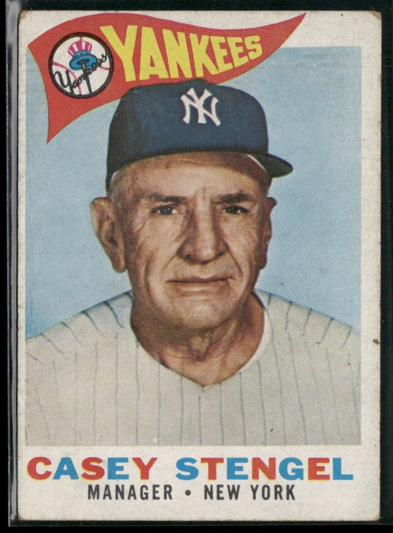Casey Stengel 1960 Topps #227 New York Yankees