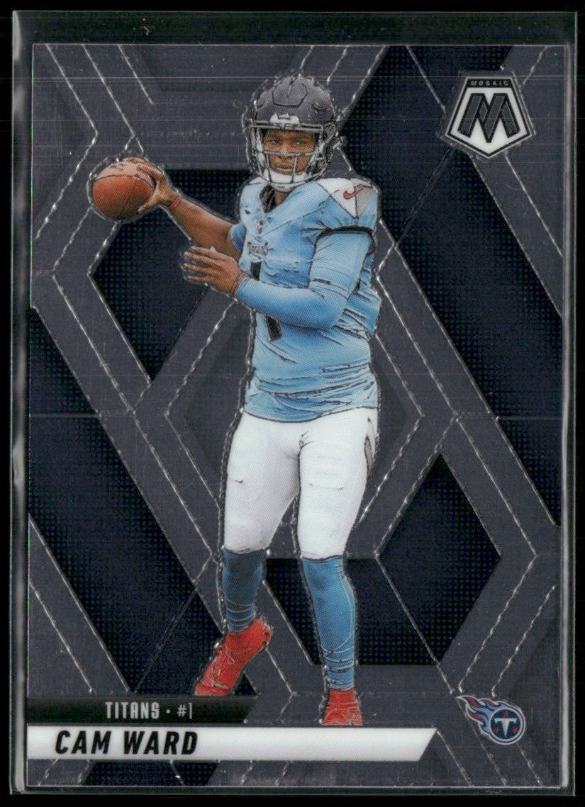 Cam Ward 2025 Panini Mosaic RC #382 Tennessee Titans
