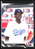 Oneal Cruz 2016 Bowman International Ink #II-OC Los Angeles Dodgers