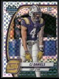 CJ Daniels 2024 Bowman University Chrome X-Fractor #150 LSU Tigers