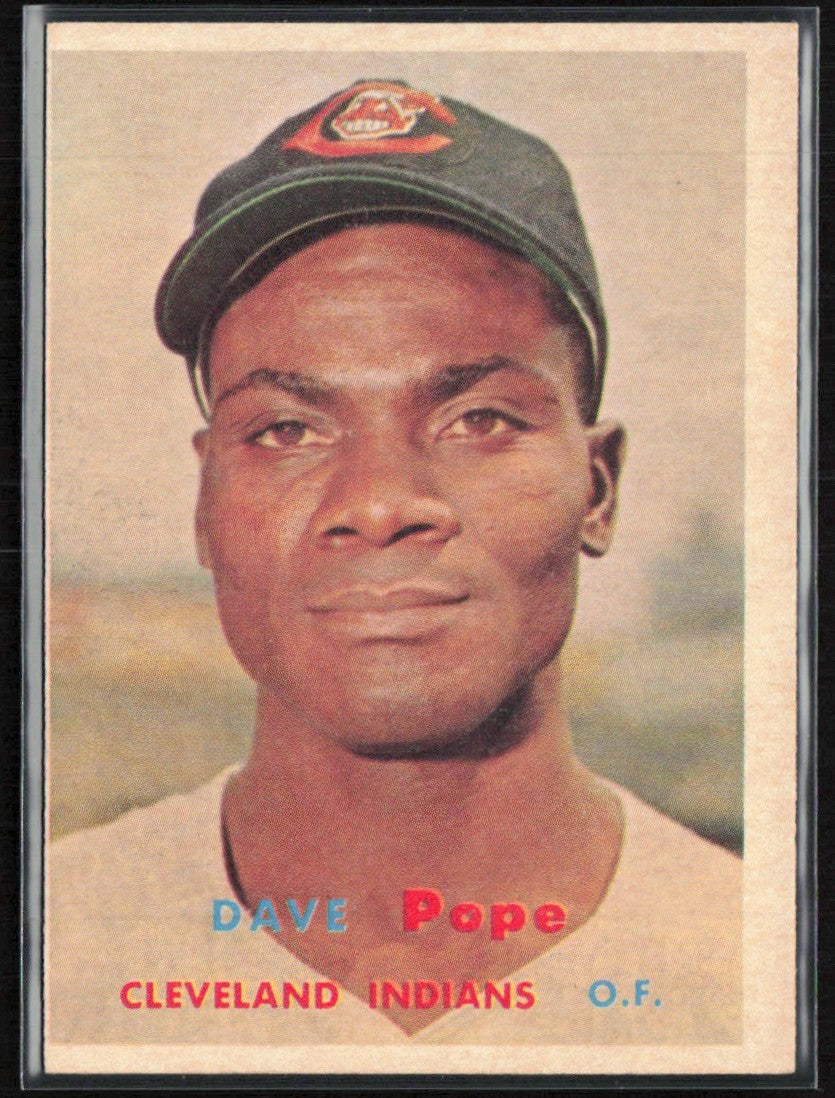 Dave Pope 1957 Topps #249 Cleveland Indians