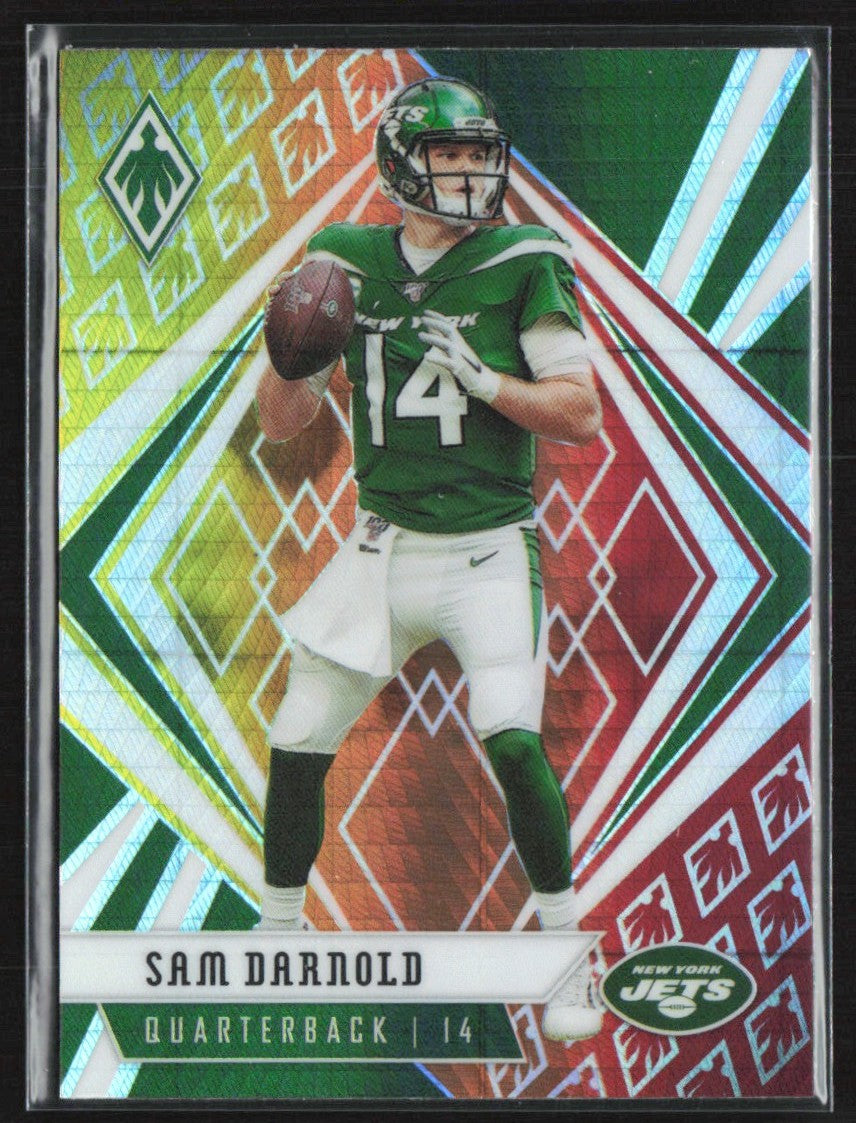 Sam Darnold 2020 Panini Phoenix Color Burst #64 New York Jets