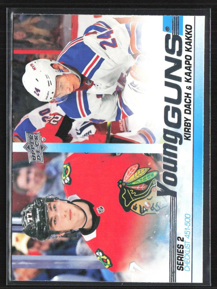 Kirby Dach/Kaapo Kakko 2019 Upper Deck Young Guns Checklist RC #500