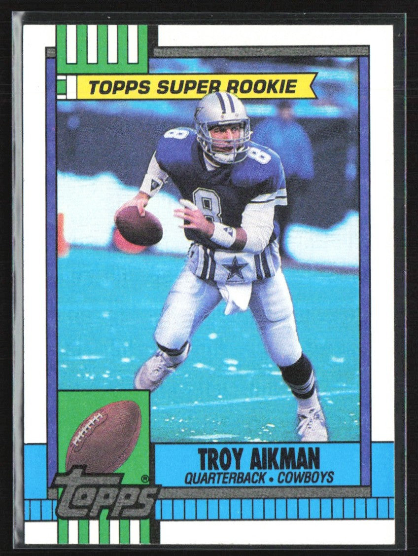 Troy Aikman 1990 Topps RC #482 Dallas Cowboys