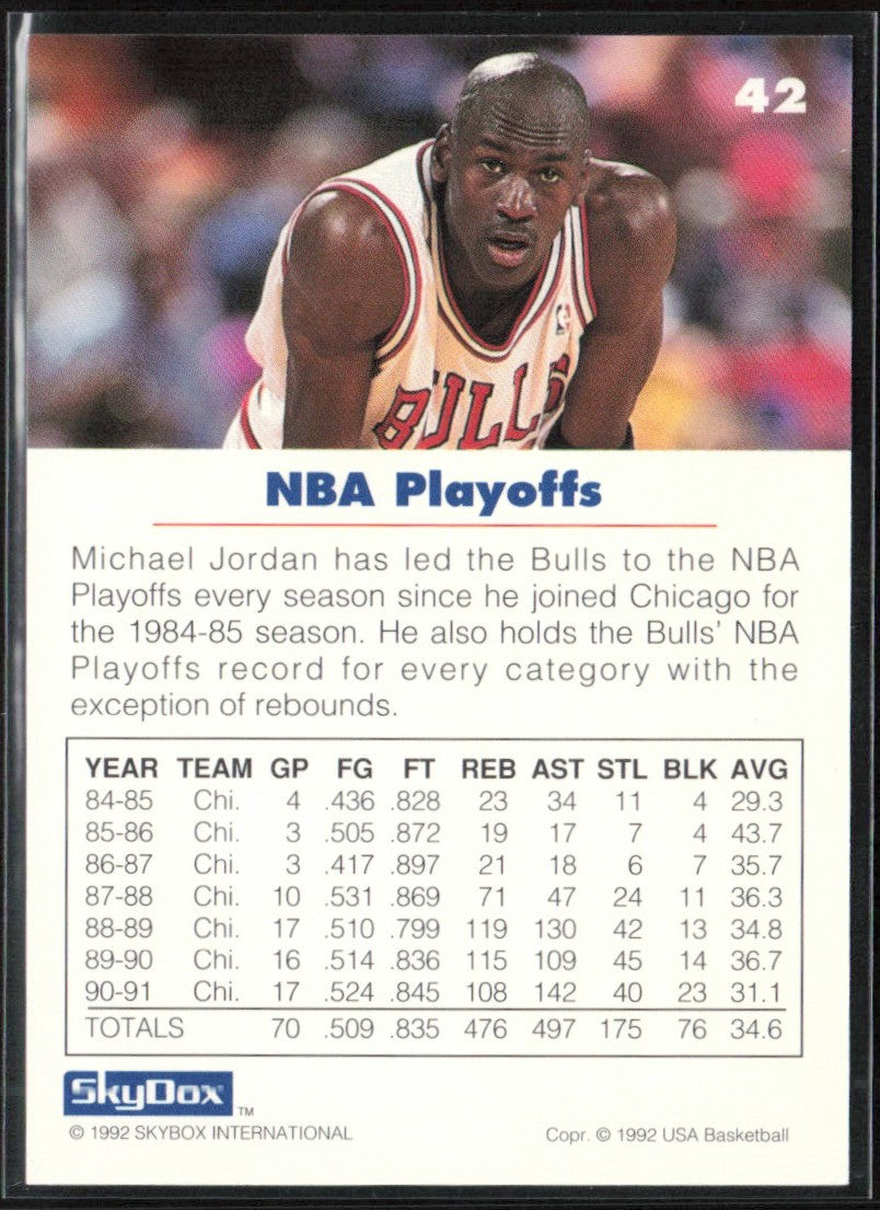 Michael Jordan 1992 SkyBox USA #42 USA