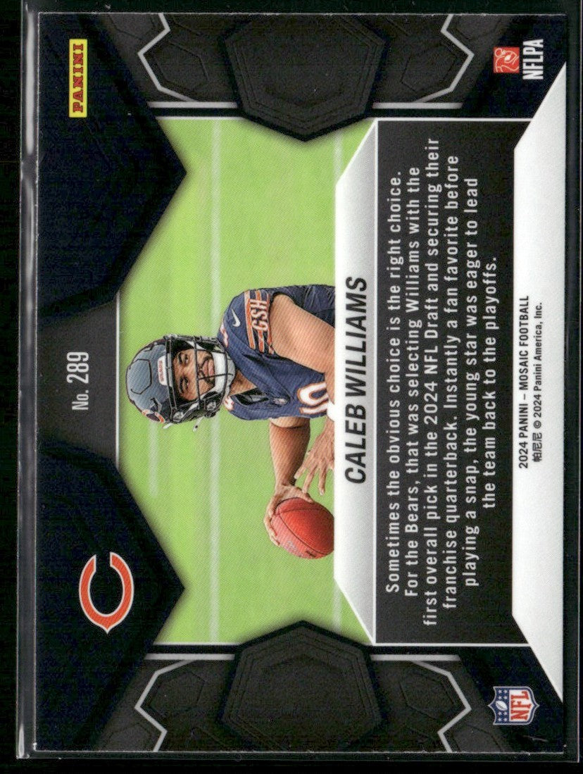 Caleb Williams 2024 Panini Mosaic RC #289 Chicago Bears