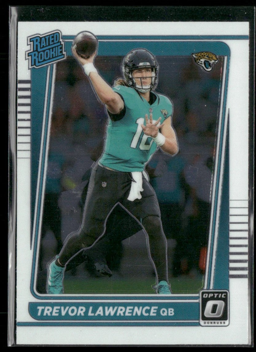 Trevor Lawrence 2021 Donruss Optic Rated Rookie RC #201 Clemson Tigers