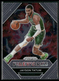 Jayson Tatum 2020 Panini Prizm Fireworks #27 Boston Celtics
