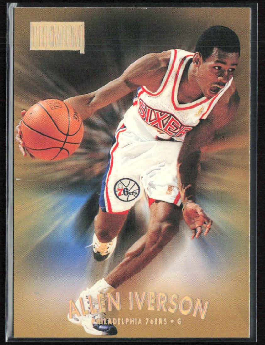 Allen Iverson 1997 SkyBox Premium #100 Philadelphia 76ers