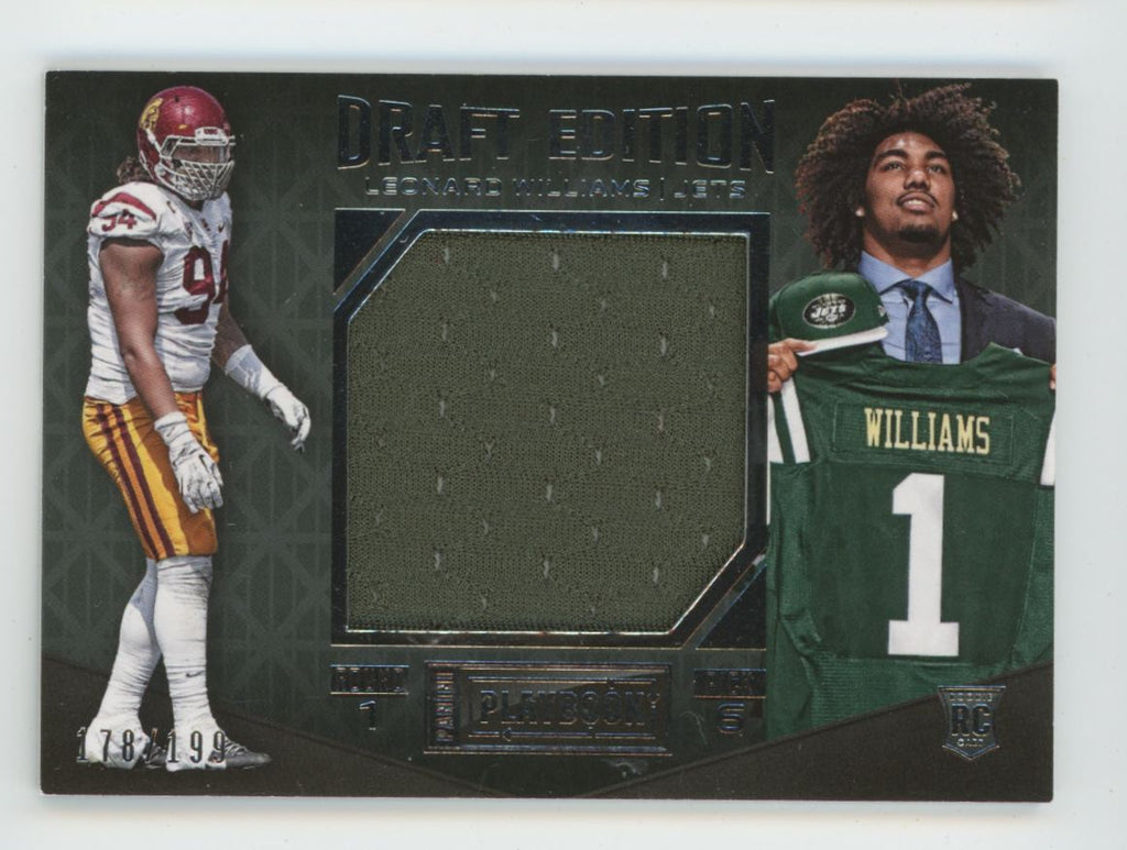 Leonard Williams 2015 Panini Playbook Draft Edition RC /199 Jersey #DE-LW