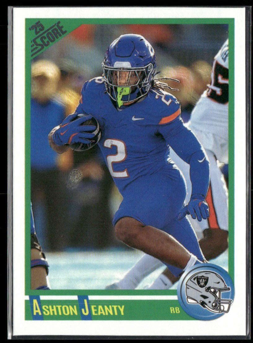 Ashton Jeanty 2025 Panini Score Emerged RC #1 Las Vegas Raiders