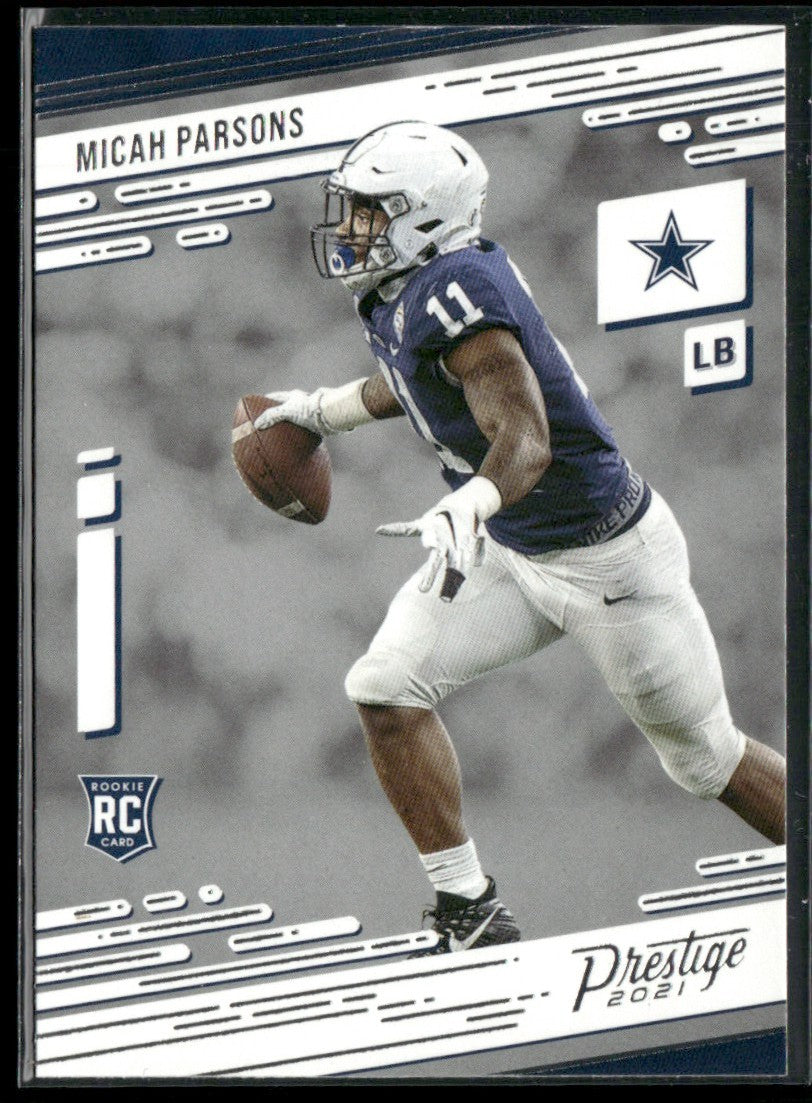Micah Parsons 2021 Panini Prestige RC #244 Dallas Cowboys