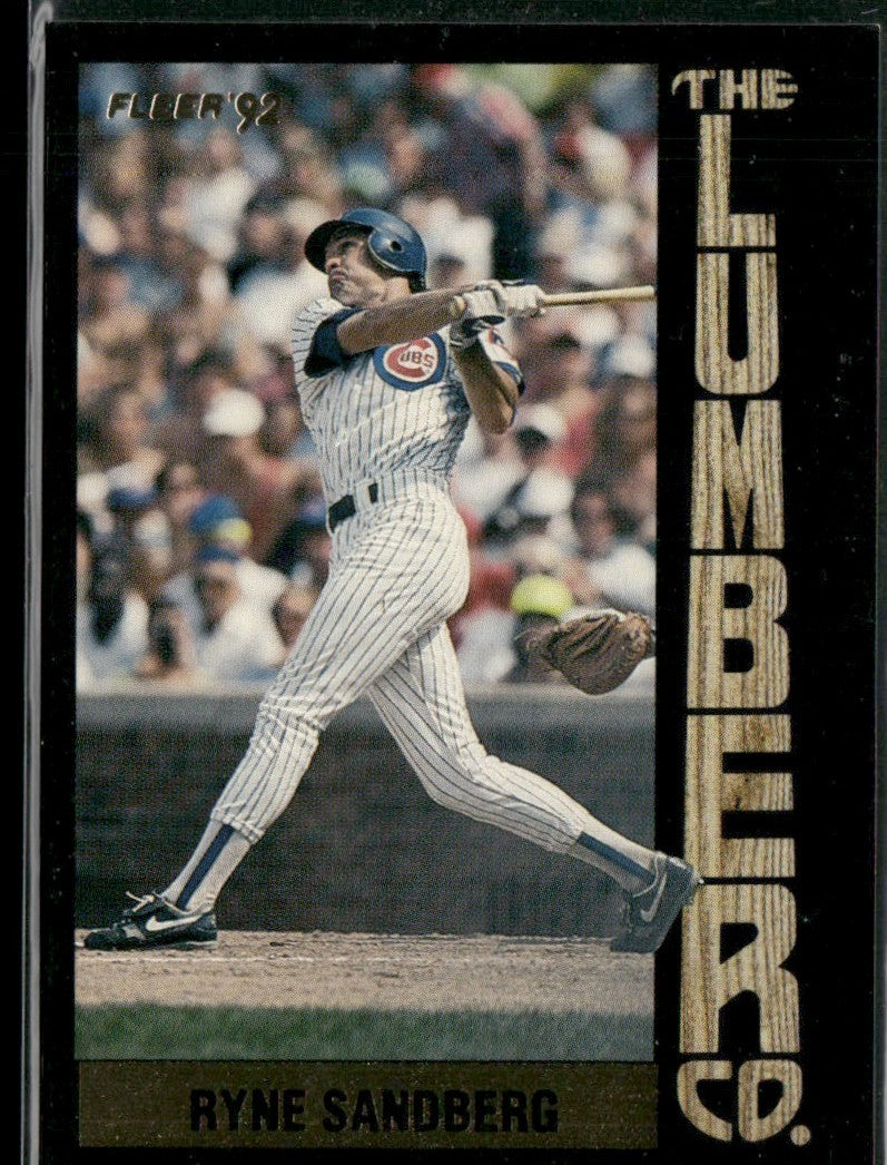 Ryne Sandberg 1992 Fleer Lumber Company #4 Chicago Cubs