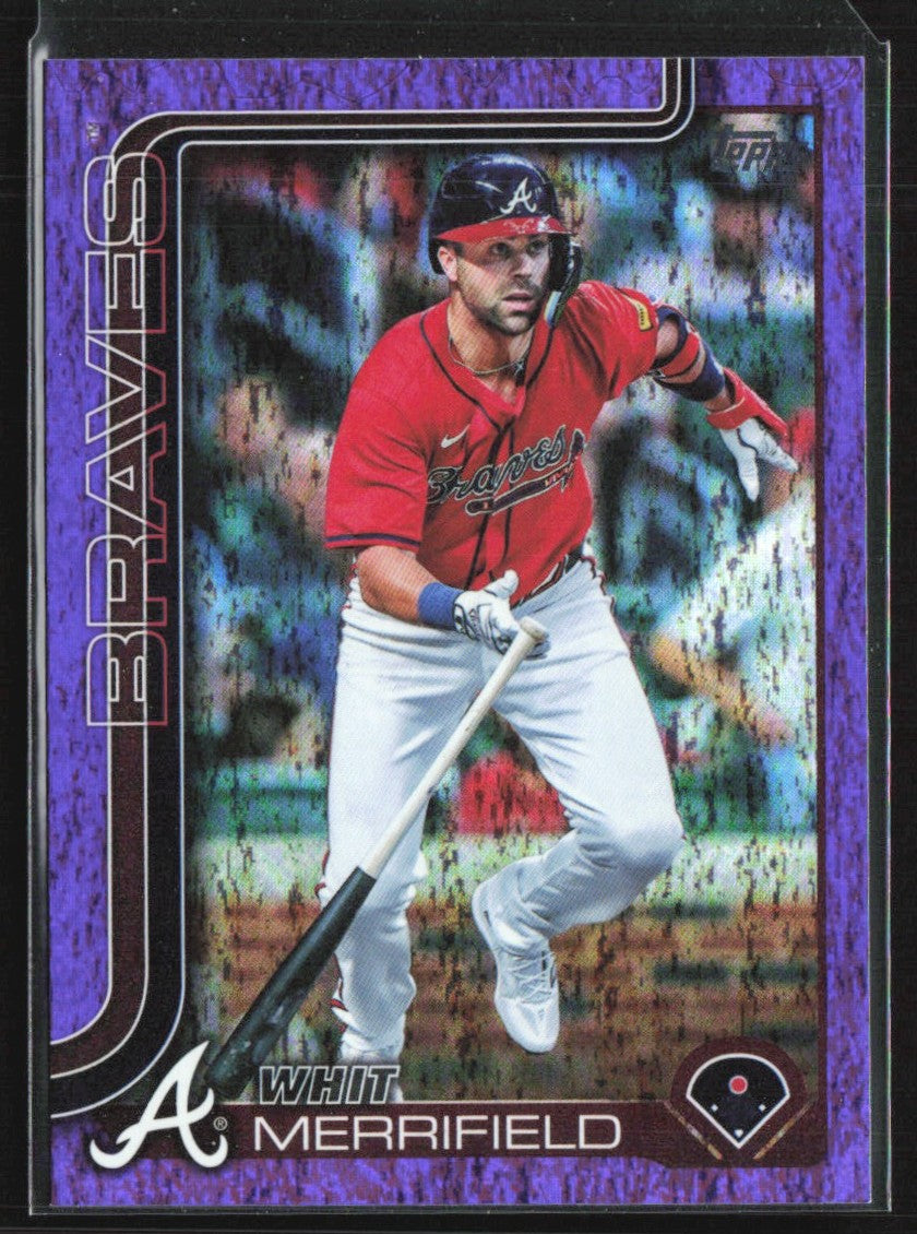 Whit Merrifield 2025 Topps Purple Holofoil /250 #429 Atlanta Braves
