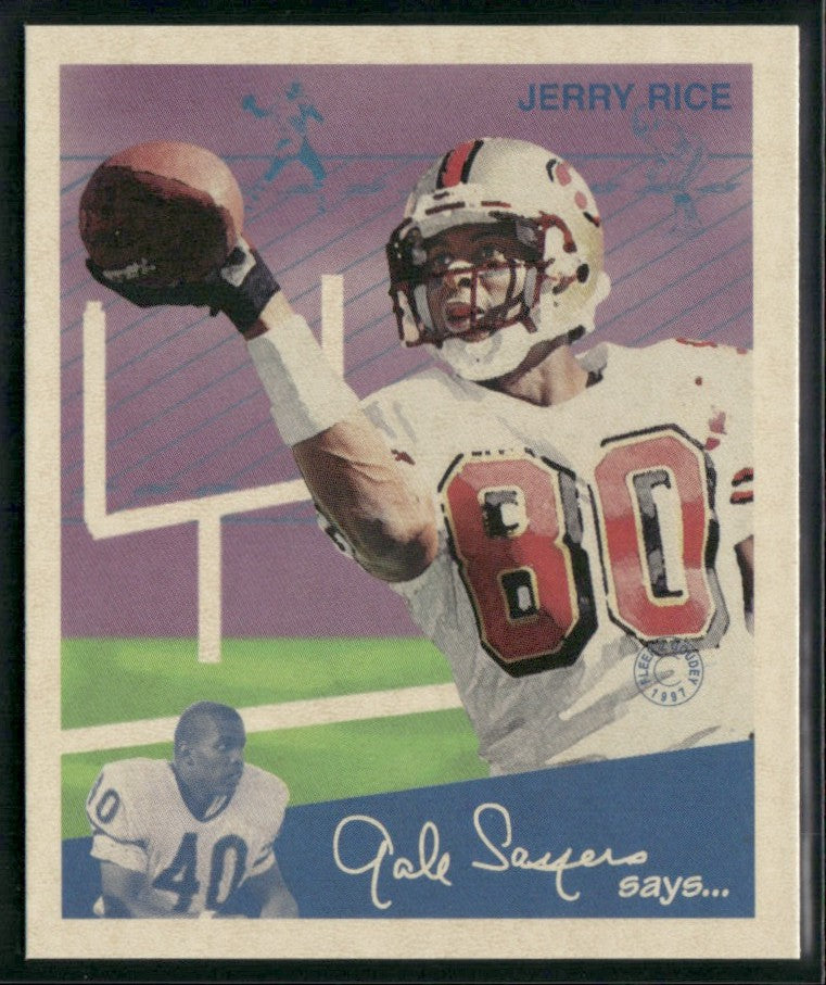 Jerry Rice 1997 Fleer Goudey Mini #80 San Francisco 49ers