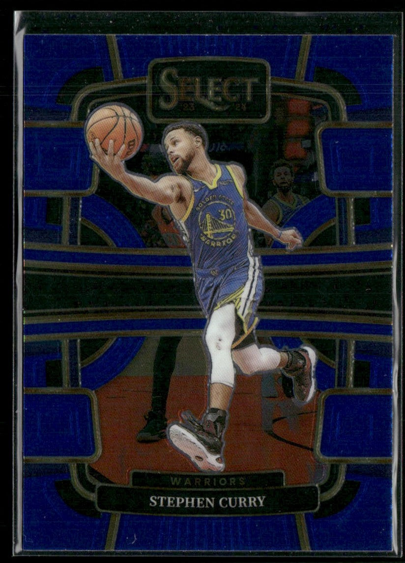 Stephen Curry 2023 Panini Select Concourse Blue #56 Golden State Warriors