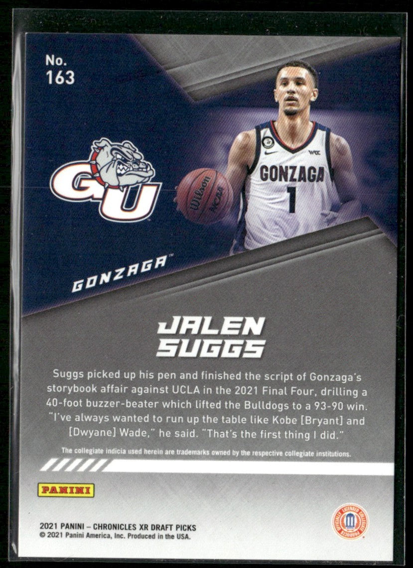 Jalen Suggs 2021 Panini Chronicles XR Draft Picks Red RC /149 #163
