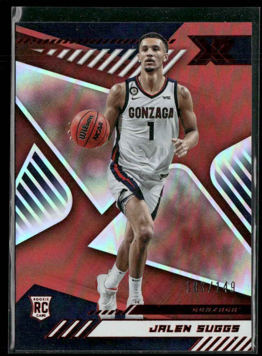 Jalen Suggs 2021 Panini Chronicles XR Draft Picks Red RC /149 #163