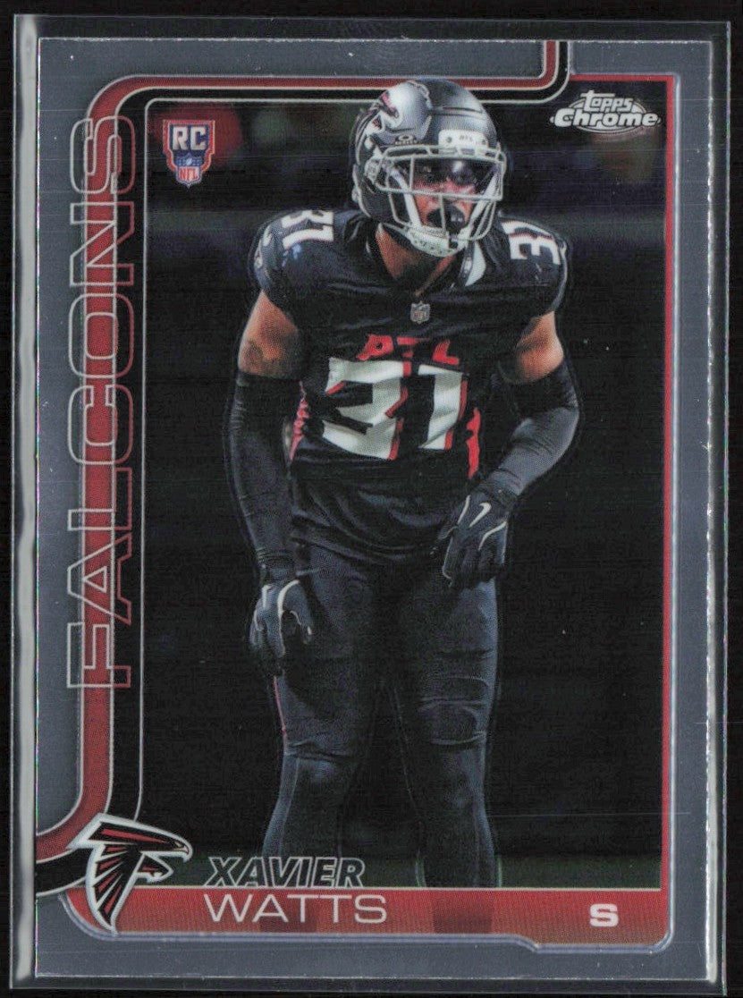 Xavier Watts 2025 Topps Chrome RC #393 Atlanta Falcons