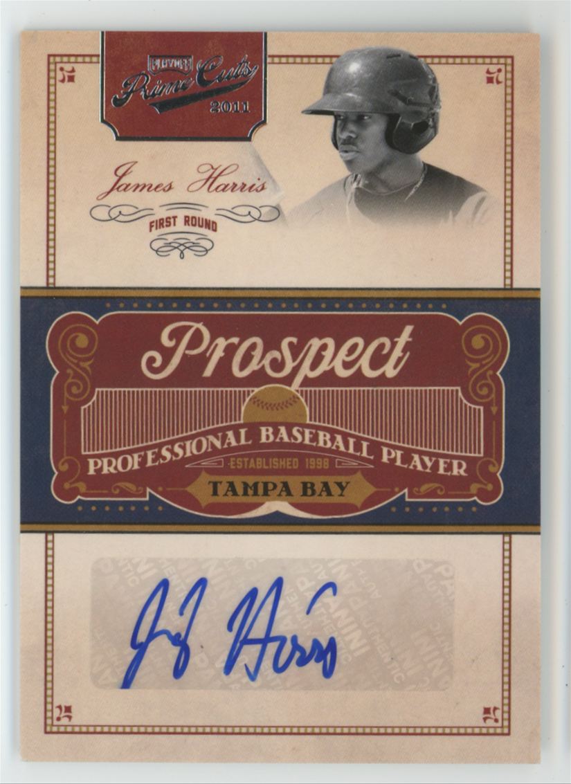 James Harris 2011 Playoff Prime Cuts AUTO /299 #JHA Tampa Bay Rays
