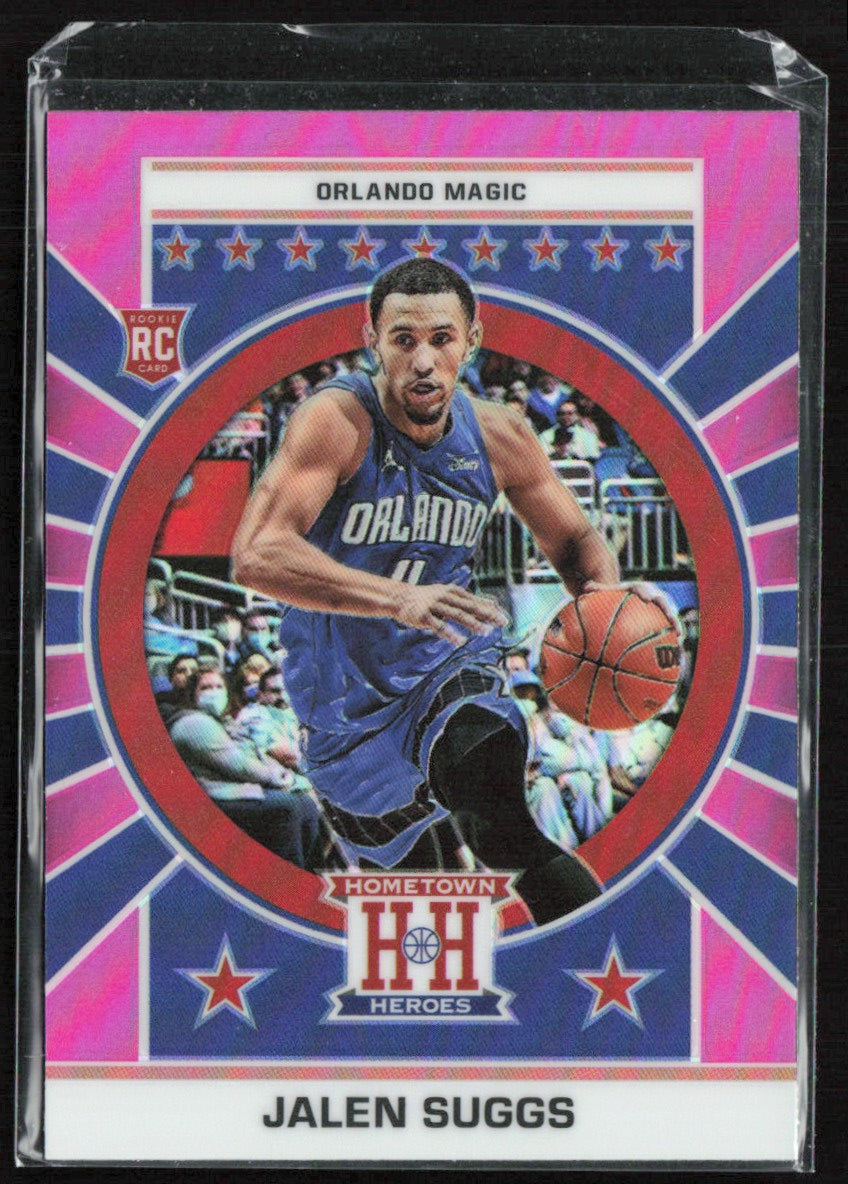 Jalen Suggs 2021 Panini Chronicles Hometown Heroes Pink Prizm RC #653