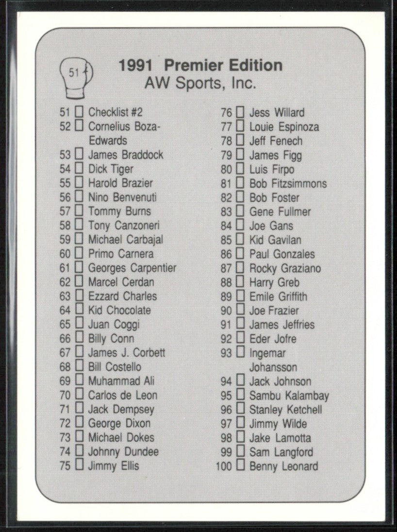 Ali Foreman Frazier Holmes Norton 1991 All World #100