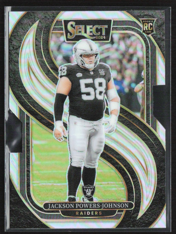 Jackson Powers-Johnson 2024 Panini Select Premier Silver Prizm Die-Cut RC #148