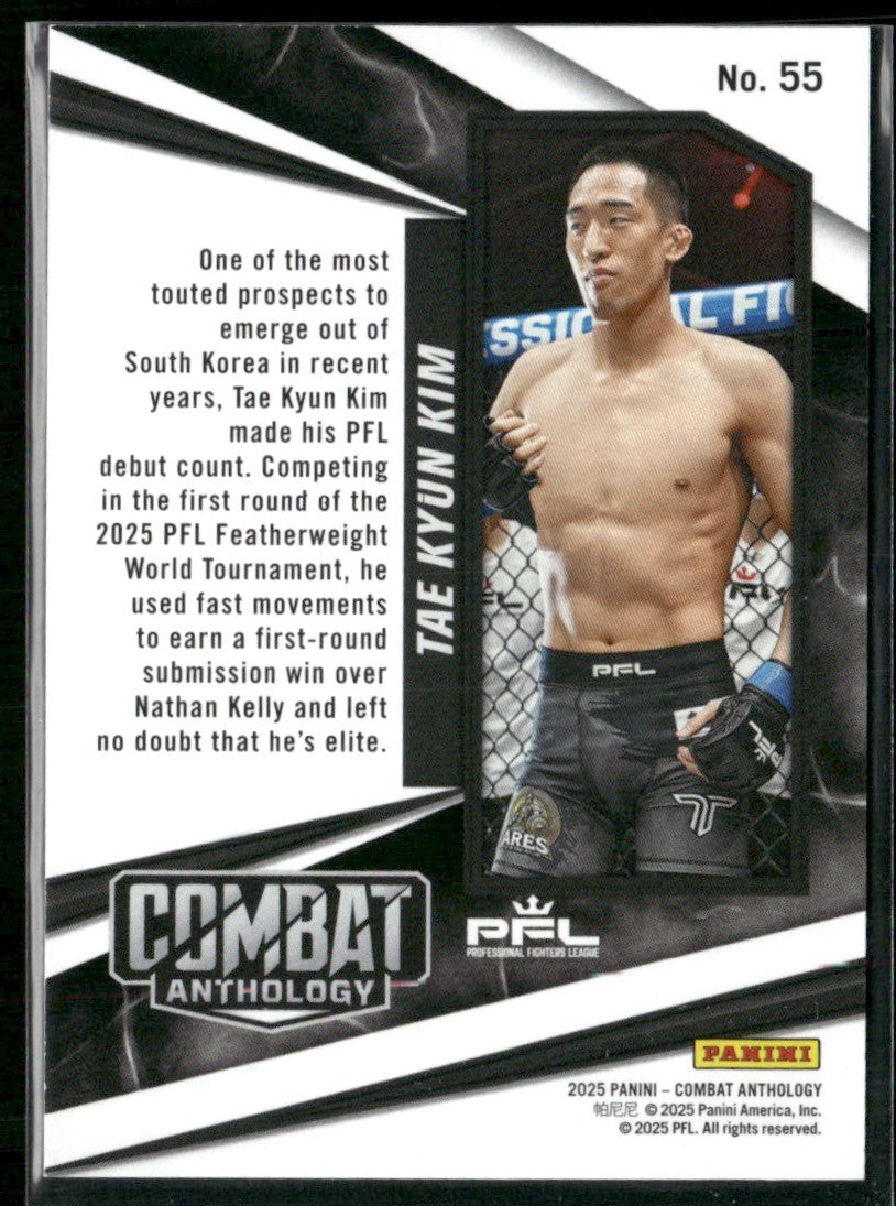 Tae Kyun Kim 2025 Panini Combat Anthology Orange /99 #55