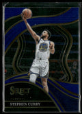 Stephen Curry 2023 Panini Select Courtside Blue #256 Golden State Warriors