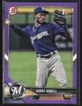 Korry Howell 2018 Bowman Draft 1st Purple /250 #BD-61 Milwaukee Brewers