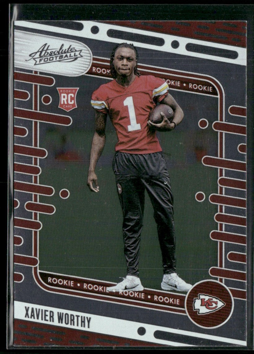 Xavier Worthy 2024 Panini Absolute RC #128 Kansas City Chiefs
