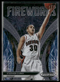 Stephen Curry 2022 Panini Prizm Draft Picks Fireworks #FW-SC Davidson Wildcats