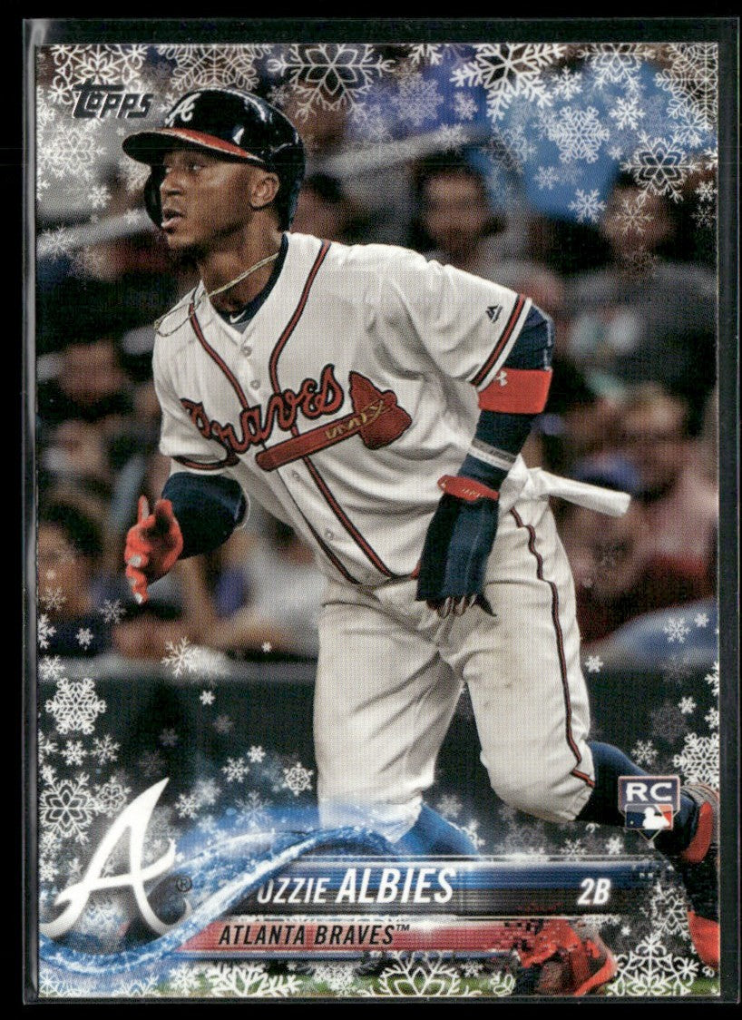 Ozzie Albies 2018 Topps Holiday RC #HMW140 Atlanta Braves
