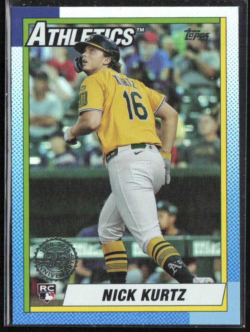 Nick Kurtz 2025 Topps 1990 Design RC #U90-17 Athletics
