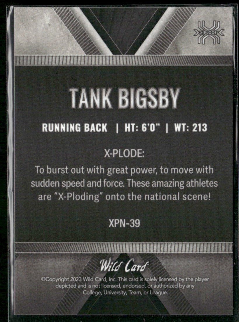 Tank Bigsby 2023 Wild Card National X-Plode RC /4 #XPN-39