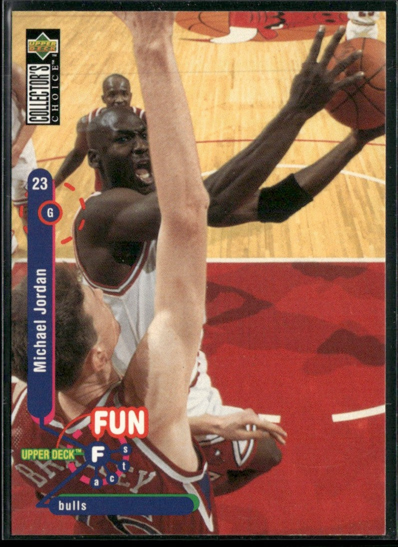 Michael Jordan 1995 Upper Deck Collector's Choice Fun Facts #169 Chicago Bulls