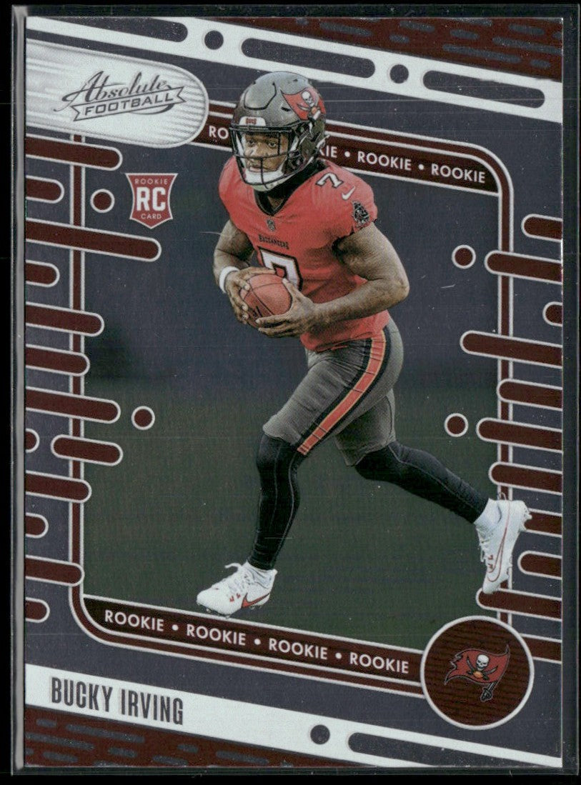 Bucky Irving 2024 Panini Absolute RC #186 Tampa Bay Buccaneers