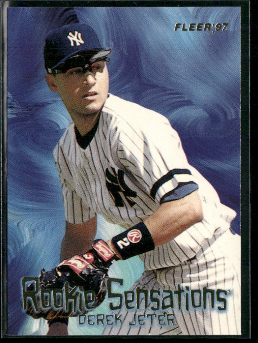 Derek Jeter 1997 Fleer Rookie Sensations #7 New York Yankees