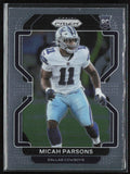 Micah Parsons 2021 Panini Prizm RC #382 Dallas Cowboys