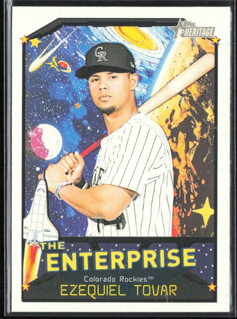 Ezequiel Tovar 2026 Topps Heritage The Enterprise #TE-ET Colorado Rockies