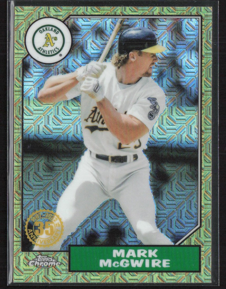 Mark McGwire 2022 Topps 1987 Topps Silver Pack Mojo #T87C-47 Oakland Athletics