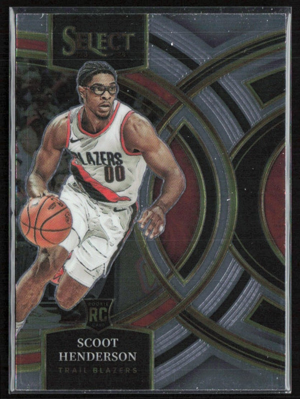 Scoot Henderson 2023 Panini Select Premier RC #129 Portland Trail Blazers