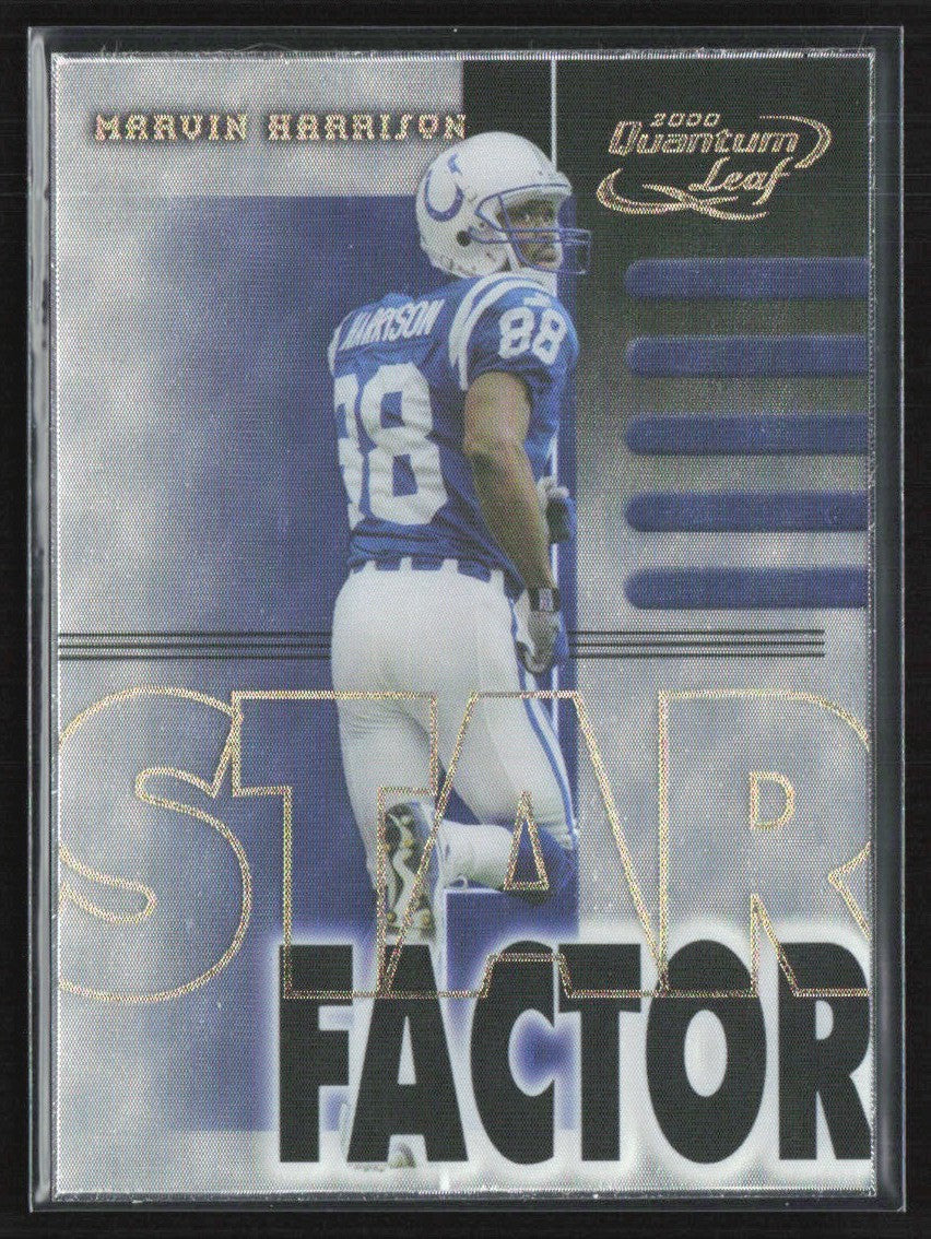 Marvin Harrison 2000 Quantum Leaf Star Factor /2500 #SF38 Indianapolis Colts