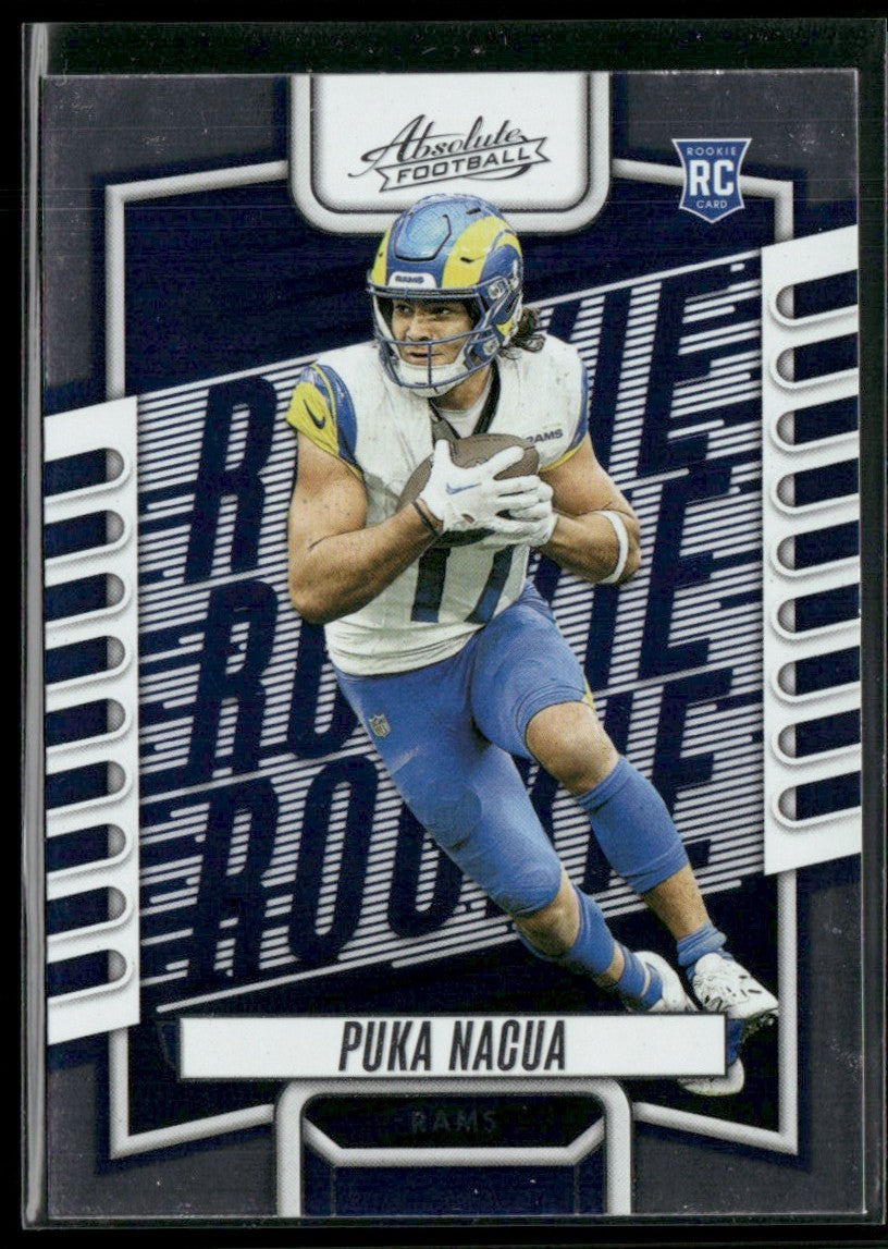Puka Nacua 2023 Panini Absolute Blue RC #189 Los Angeles Rams