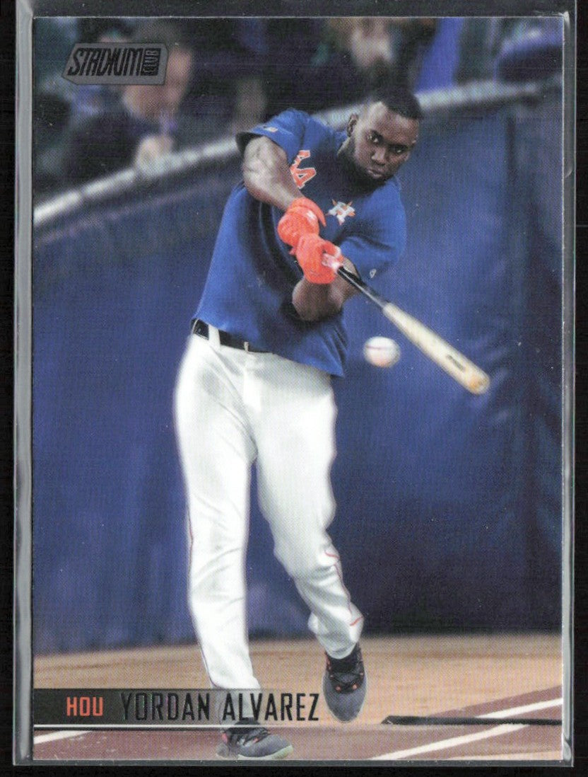 Yordan Alvarez 2021 Topps Stadium Club Black Foil #89 Houston Astros